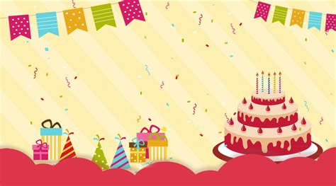 Are you looking for birthday party background design images templates psd or png vectors files? Cute Wind Yellow Birthday Party Background, Universal ...