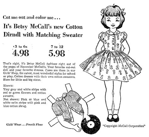 Shop.alwaysreview.com has been visited by 1m+ users in the past month Mostly Paper Dolls Too!: Betsy McCall Cut Out and Color ...