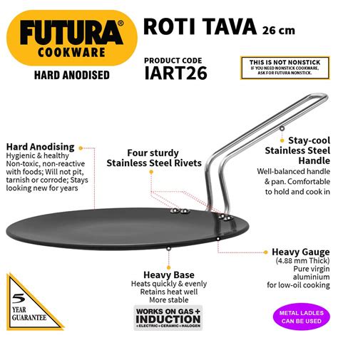 Hawkins Futura Hard Anodised Induction Compatible Roti Tava Chotidukaan