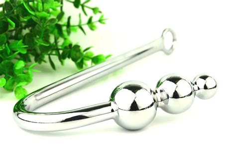 waterproof stainless steel anal hook metal butt plug with ball anal plug anal gay sex toys for