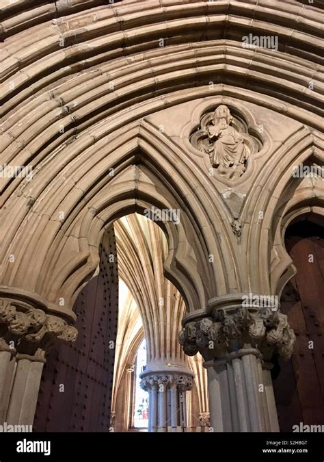 Trefoil Gothic Arches Ecclesiastical Architecture Multilayered