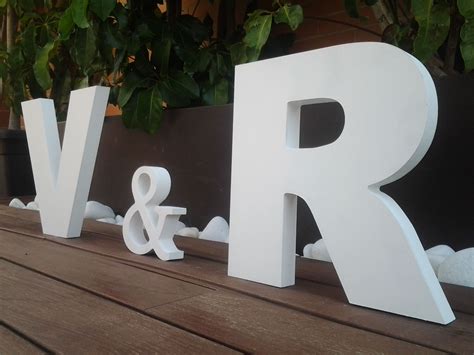 Letras De Madera Grandes Para Bodas Letras De Madera Decoraciones De