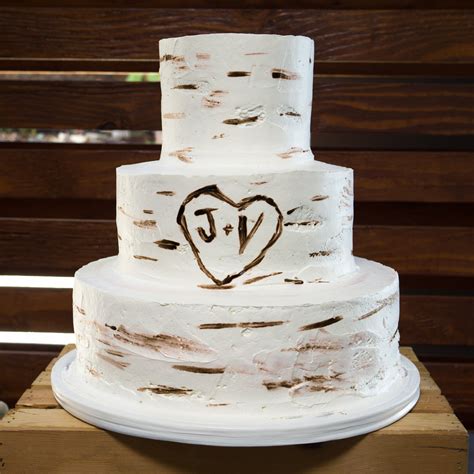 Photo Of A Rustic Tree Bark Wedding Cake Pattys Cakes And Desserts