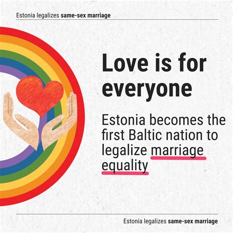 Estonia Approves Same Sex Marriage