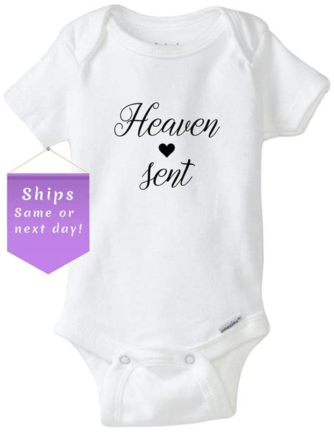 Heaven Sent Baby Onesie Newborn Baby Shirt Cute Baby Etsy