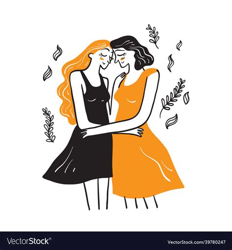 cute homosexual couple hug and kiss each other vector image
