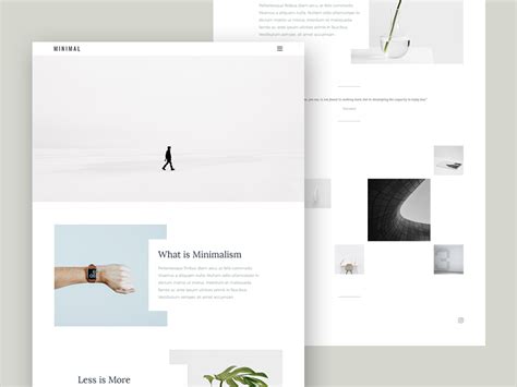 Minimal Portfolio Template Free Psd Download Psd