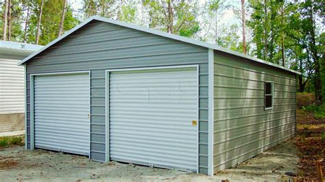 Boxed Eave Enclosed Metal Garages For Sale And Steel Structures