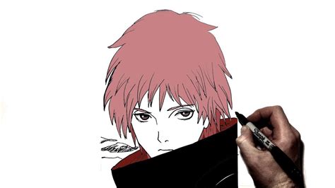 How To Draw Sasori Step By Step Naruto Youtube