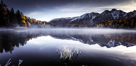 배경 화면 햇빛 나무 경치 산들 호수 물 자연 반사 눈 겨울 사진술 해돋이 얼음 저녁 아침 안개
