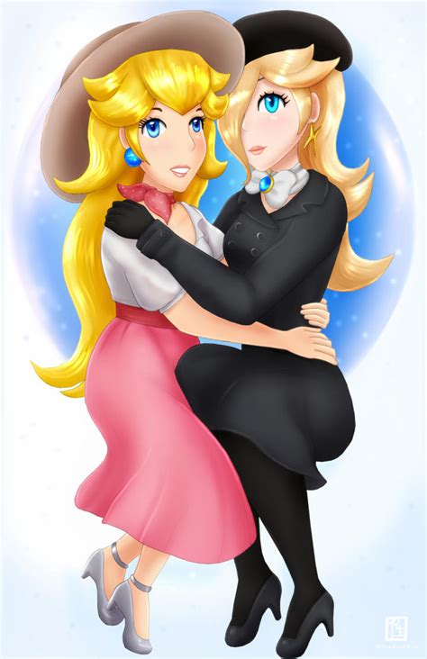 Peach And Rosalina By Darkie4eva On Deviantart