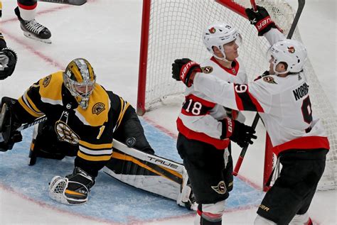 Bruins Lose Game To Senators Goalie To Apparent Injury Boston Herald