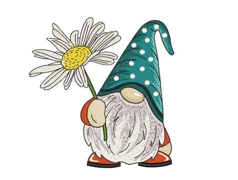 Machine Embroidery Designs DAISY GNOME EMBROIDERY Craft Supplies