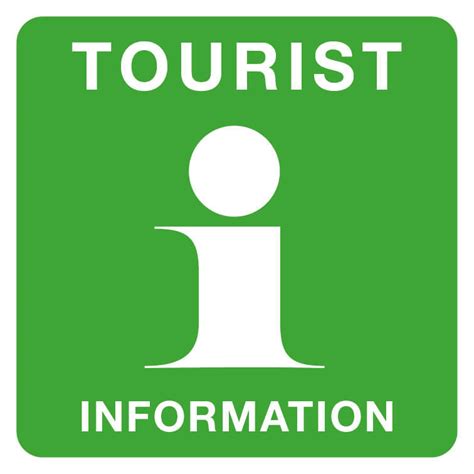 Inverterad Dekal Tourist Information 20 X 20 Cm Tbst