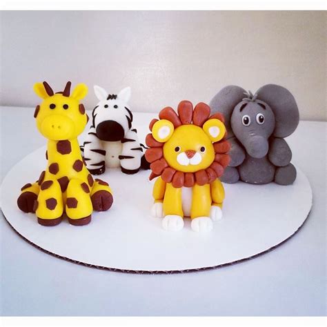 Cakes By Zana Jungle Safari Animals Cake Toppers