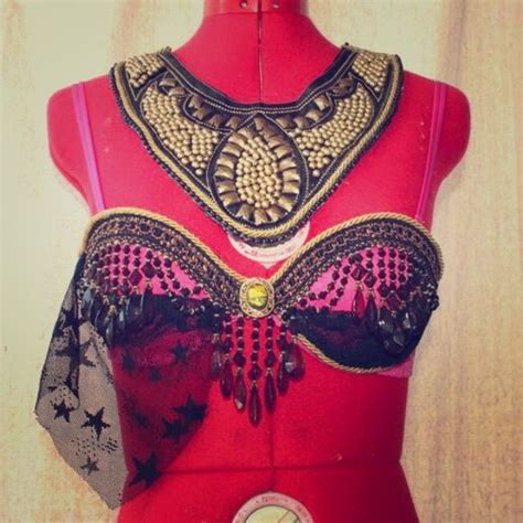 new hot pink egyptian princess bra necklace rave wear egyptian princess clothes design