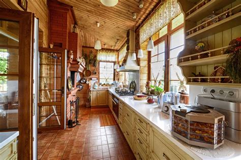 Log Cabin Kitchens Cabinets And Design Ideas Designing Idea