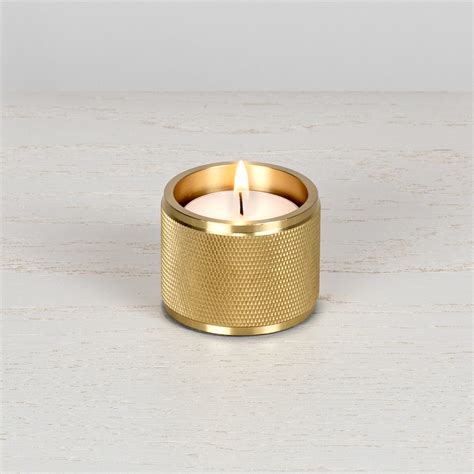 Tealight Candle Holder Brass Buster Punch