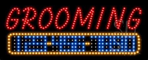 Grooming Animated Led Sign Business Led Signs Everything Neon