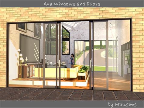 Mincsims — Mincts4 Ava Windows And Doors These Are Sims House