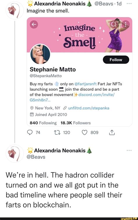 Alexandria Neonakis Beavs Id Imagine The Smell Imagine Smell Stephanie Matto