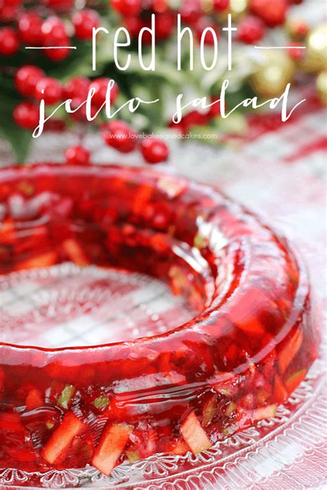 Whip the cream until stiff, and fold in to the jelly mixture. Red Hot Jello Salad | Recipe | Christmas dinner menu, Jello recipes, Dinner menu