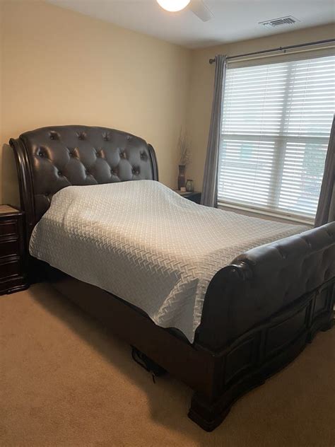 On the street of crown drive and street number is 143. Queen Size Ashley Furniture Bedroom Set for Sale in ...