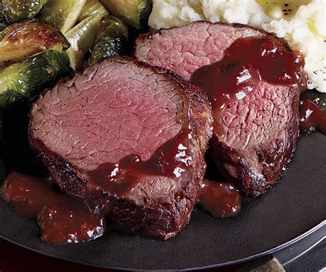 Return it back to the pan, spooning the sauce over. Sear-Roasted Beef Tenderloin with Port and Cranberry Sauce ...