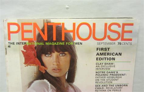 Lot Penthouse Magazine First American Edition September 1969 Vol
