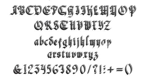 Old English Calligraphy Fonts A To Z Capital Letters And Small