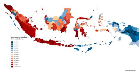 Percentages Of Christians In Indonesia By Districts Rmapporn