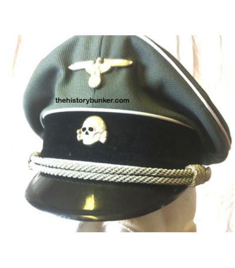 Tricot Ss Visor Ww2 German Officers Cap