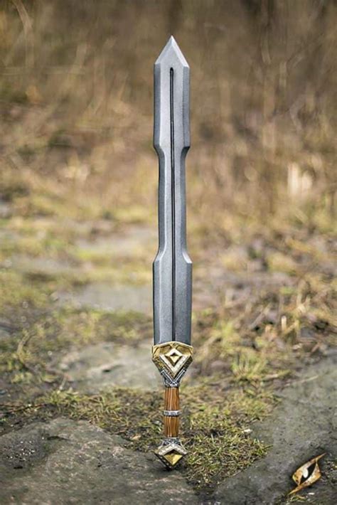 Epic Armoury Dwarf Double Edge Sword 33 Foam Sword Kult Of Athena