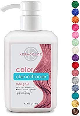 Testing to see if the keracolor rose gold clenditioner works on brown hair. Keracolor Color + Clenditioner, 12oz (Rose Gold) | Hair color, Hot hair styles, Luxury beauty