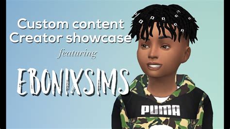 Sims 4 Custom Content Creator Showcase Ebonixsims Youtube
