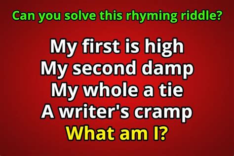 Riddles That Rhyme With Answers Can You Solve Them All I Can Be