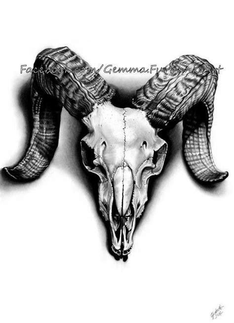 Gorgeous Ram Skull Tattoo Aries Ram Skull Tattoo By Alex Delgado Art