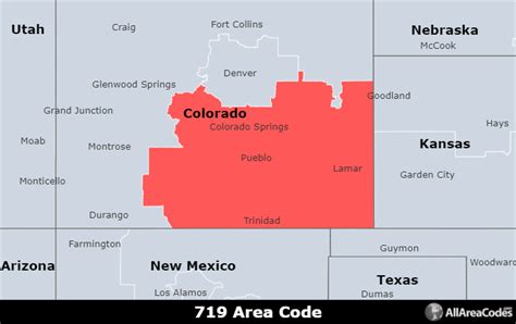 719 Area Code Location Map Time Zone And Phone Lookup