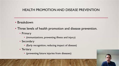 Health Promotion And Disease Prevention Pp Youtube