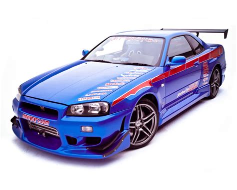 Gt R Photo Front View 8 X 10 Blue Fast And Furious