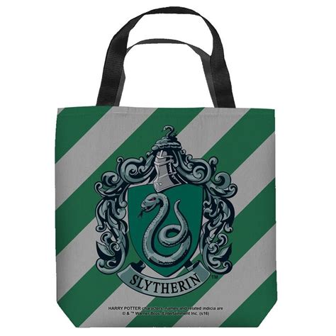 Slytherin Crest Two Sided Tote Bag Harry Potter Shop Harry Potter