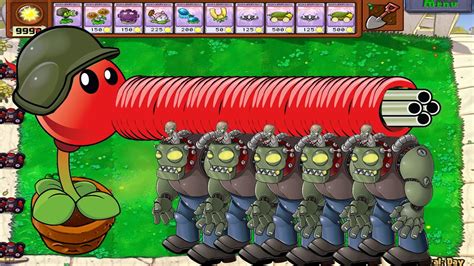 1 Gatling Pea Fire Vs 99 Drzomboss Epic Plants Vs Zombies Youtube