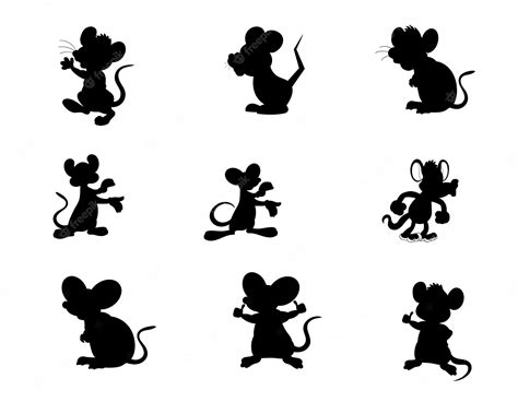 Premium Vector Rat Collection For Kids Isolated Vector Silhouette