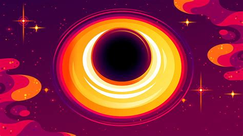 Sci Fi Black Hole Kurzgesagt Space Minimalist Hd Wallpaper Peakpx