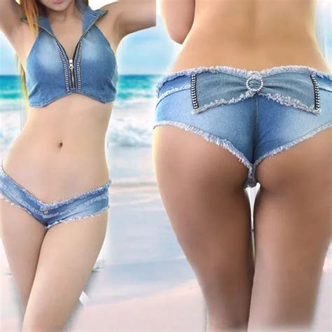 2016 Hot New Sexy Womens Summer Shorts Feminino Jeans Denim Micro Mini Jean Ultra Low Rise