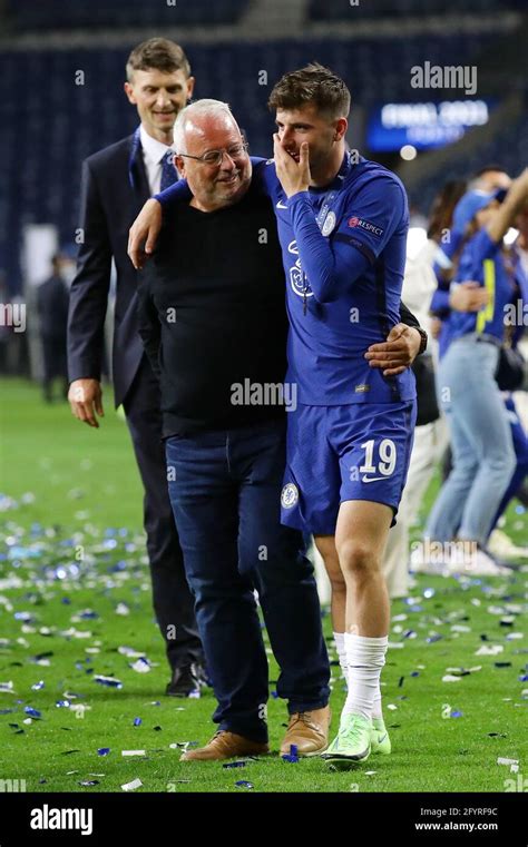 Porto, Portugal, 29th May 2021. Mason Mount of Chelsea enjoys the