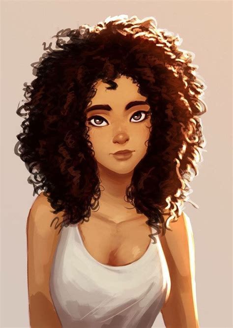 Arte Afro Curly Hair Cartoon Curly Hair Drawing Afro Hair Drawing