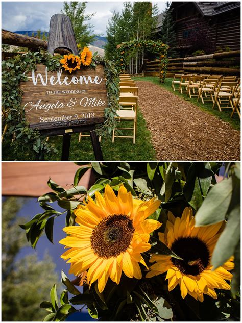 Sunflower Wedding Decor For Fall Wedding Ritz Carlton Wedding