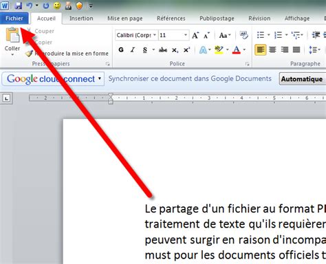 manières de convertir un document Microsoft Word au format PDF