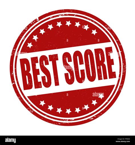 Best Score Stamp Stock Vector Art And Illustration Vector Image